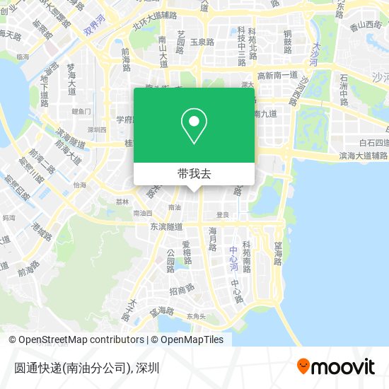 圆通快递(南油分公司)地图