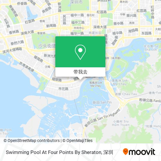 Swimming Pool At Four Points By Sheraton地图