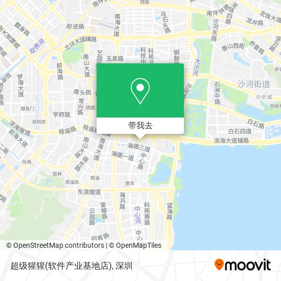 超级猩猩(软件产业基地店)地图