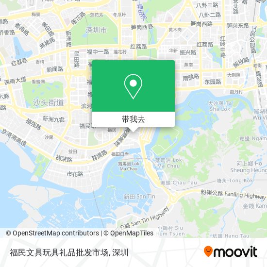 福民文具玩具礼品批发市场地图