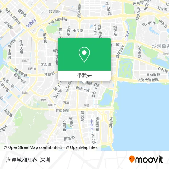 海岸城潮江春地图