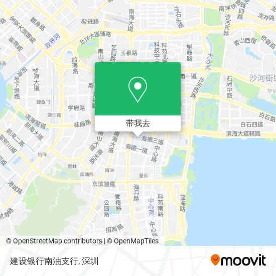 建设银行南油支行地图