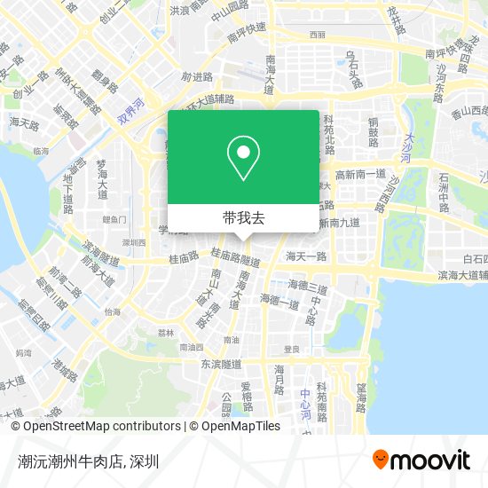 潮沅潮州牛肉店地图