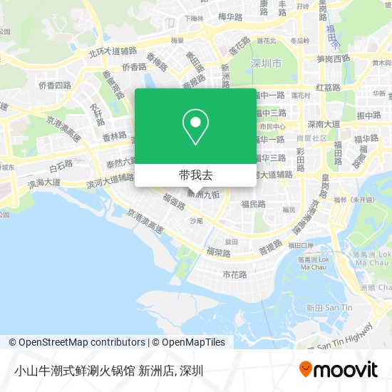 小山牛潮式鲜涮火锅馆 新洲店地图