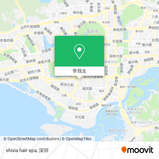 shixia hair spa地图
