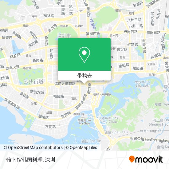 翰南馆韩国料理地图