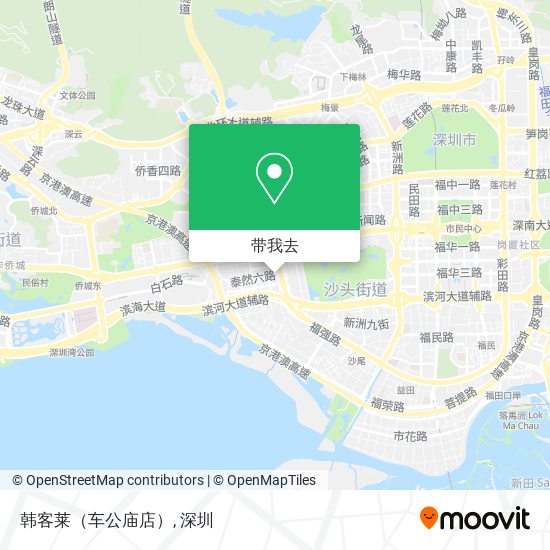 韩客莱（车公庙店）地图