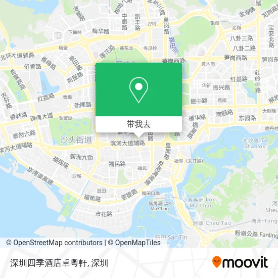 深圳四季酒店卓粵軒地图