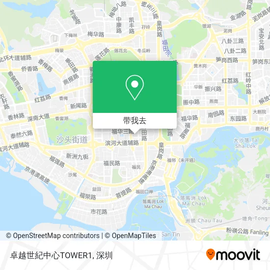 卓越世紀中心TOWER1地图