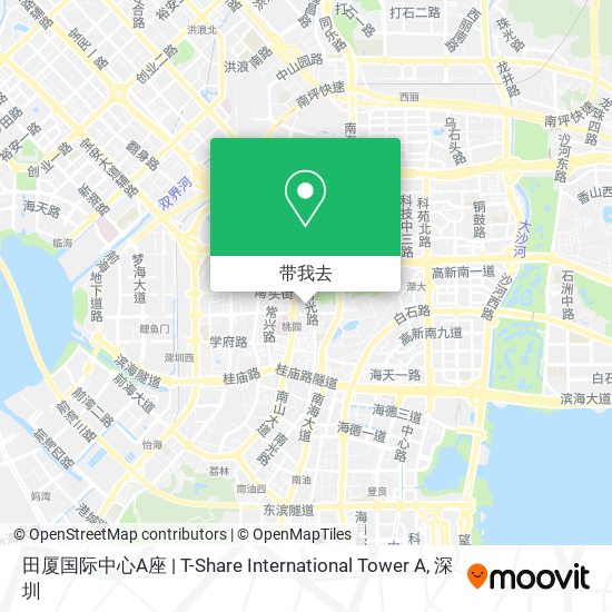 田厦国际中心A座 | T-Share International Tower A地图