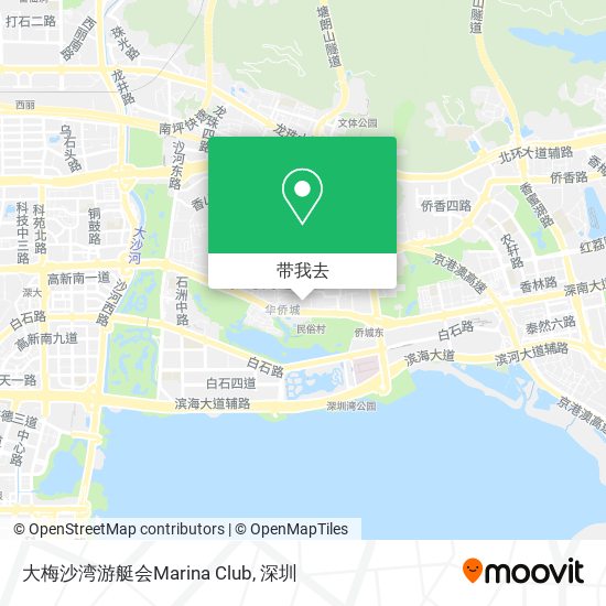 大梅沙湾游艇会Marina Club地图