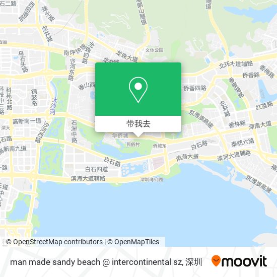 man made sandy beach @ intercontinental sz地图