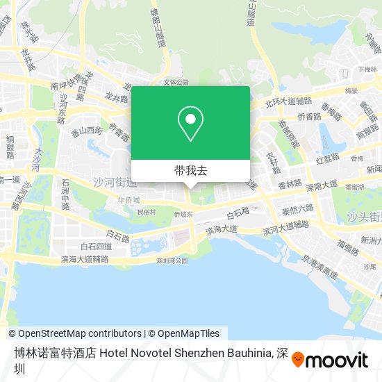 博林诺富特酒店 Hotel Novotel Shenzhen Bauhinia地图