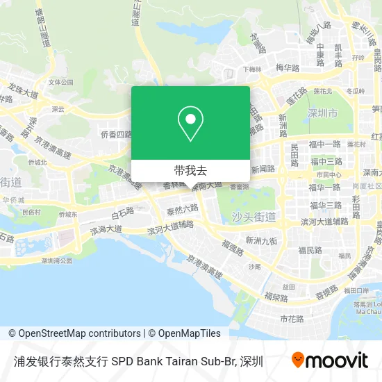 浦发银行泰然支行 SPD Bank Tairan Sub-Br地图