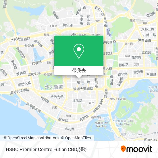 HSBC Premier Centre Futian CBD地图
