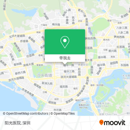 阳光医院地图