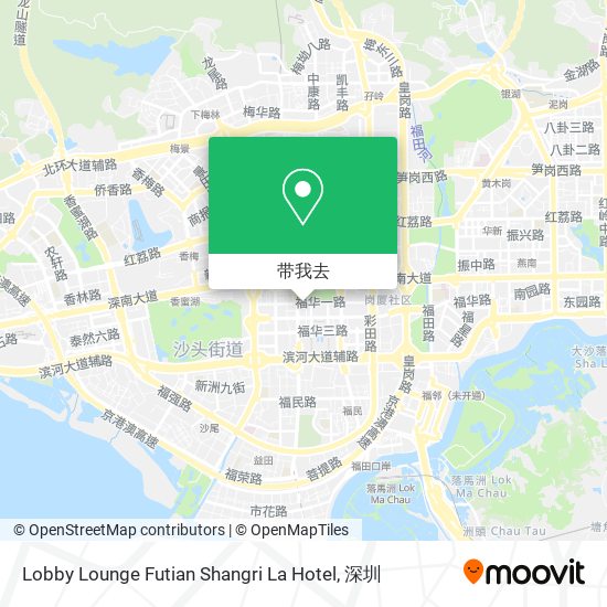 Lobby Lounge Futian Shangri La Hotel地图