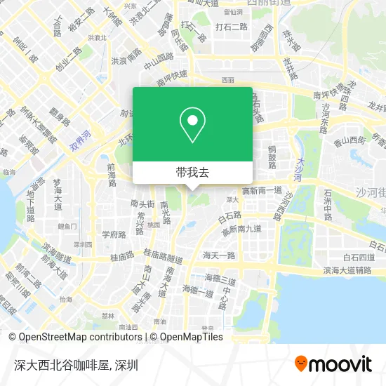 深大西北谷咖啡屋地图