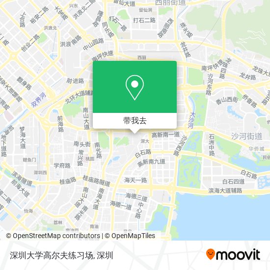深圳大学高尔夫练习场地图