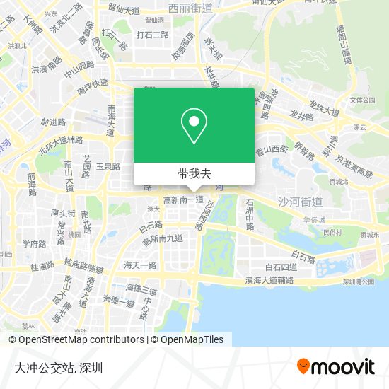 大冲公交站地图