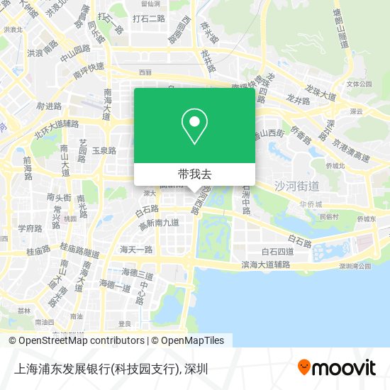 上海浦东发展银行(科技园支行)地图