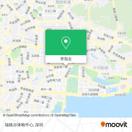 瑞格尔体检中心地图
