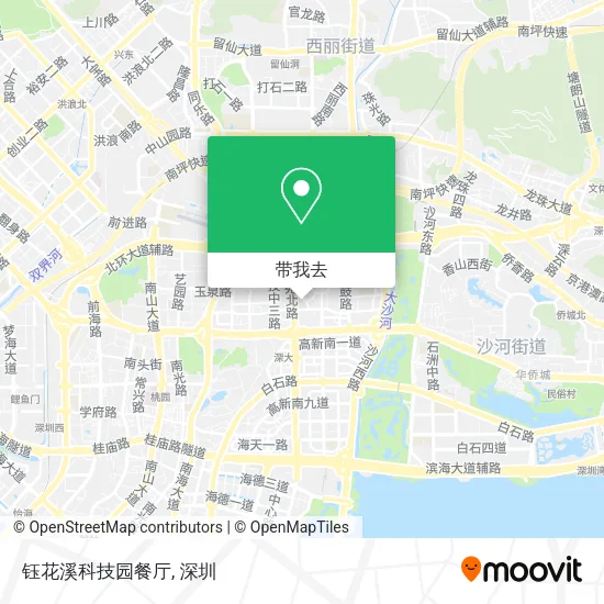 钰花溪科技园餐厅地图