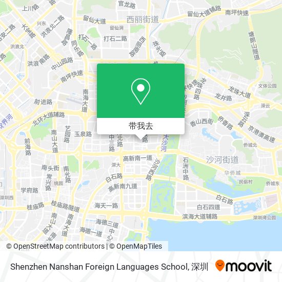 Shenzhen Nanshan Foreign Languages School地图