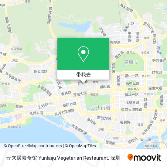 云来居素食馆 Yunlaiju Vegetarian Restaurant地图