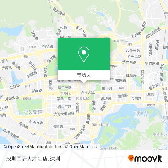 深圳国际人才酒店地图