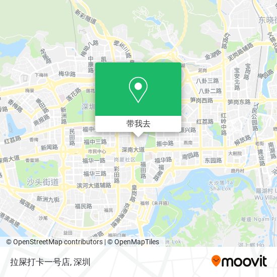 拉屎打卡一号店地图