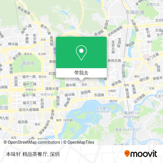 本味轩 精品茶餐厅地图