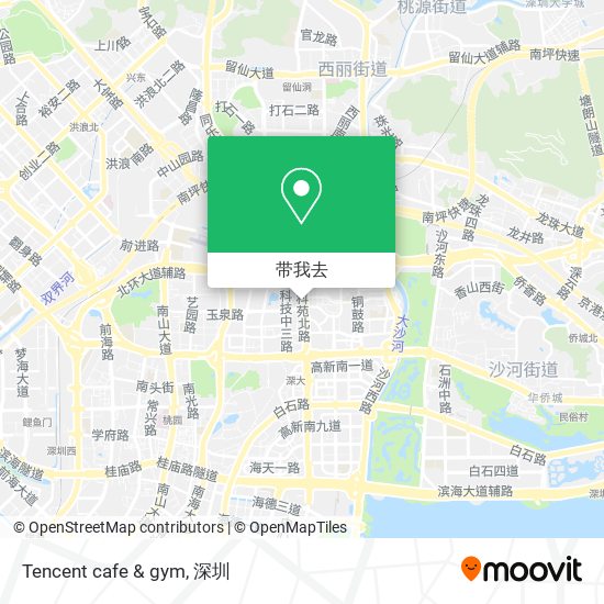 Tencent cafe & gym地图