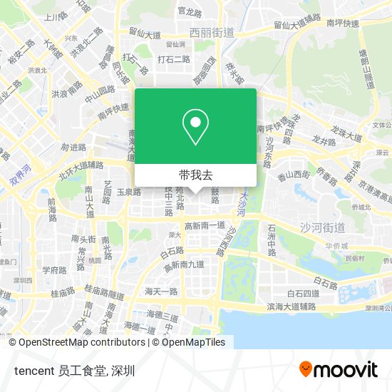 tencent 员工食堂地图