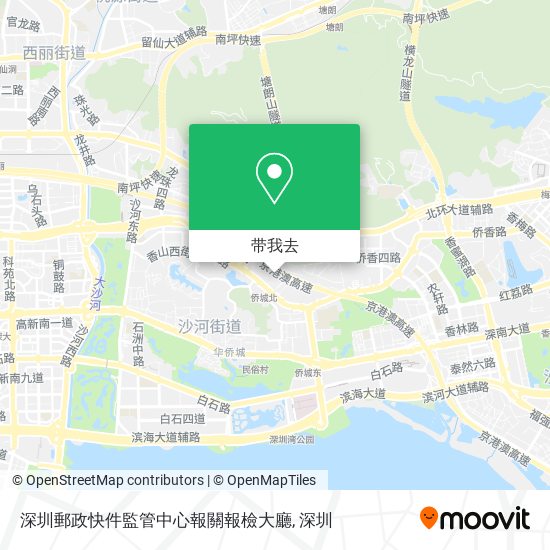 深圳郵政快件監管中心報關報檢大廳地图