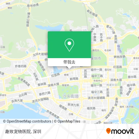趣致宠物医院地图