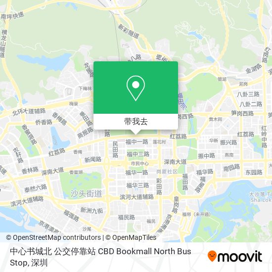 中心书城北 公交停靠站 CBD Bookmall North Bus Stop地图