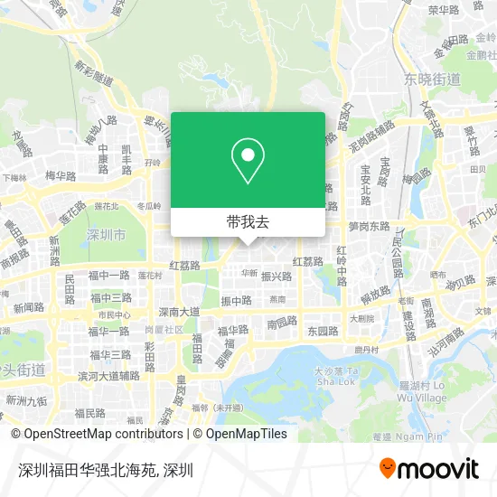 深圳福田华强北海苑地图