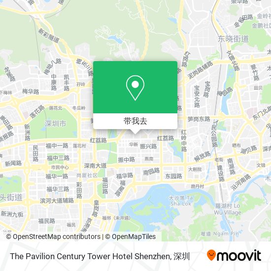 The Pavilion Century Tower Hotel Shenzhen地图