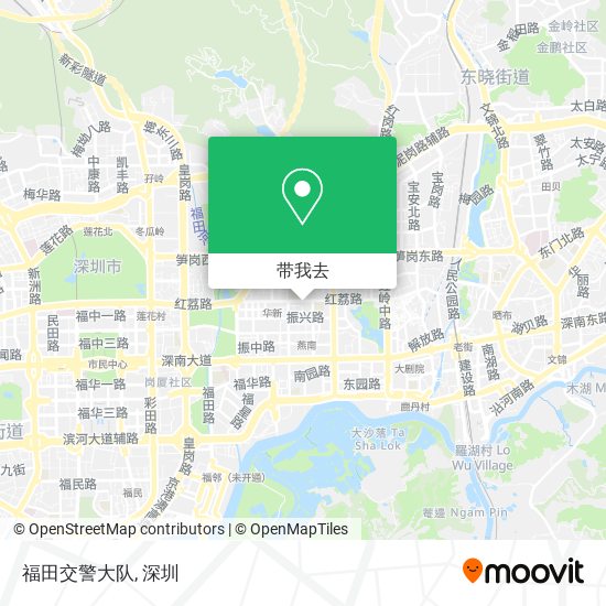 福田交警大队地图