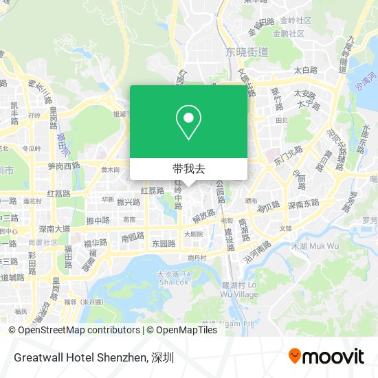 Greatwall Hotel Shenzhen地图