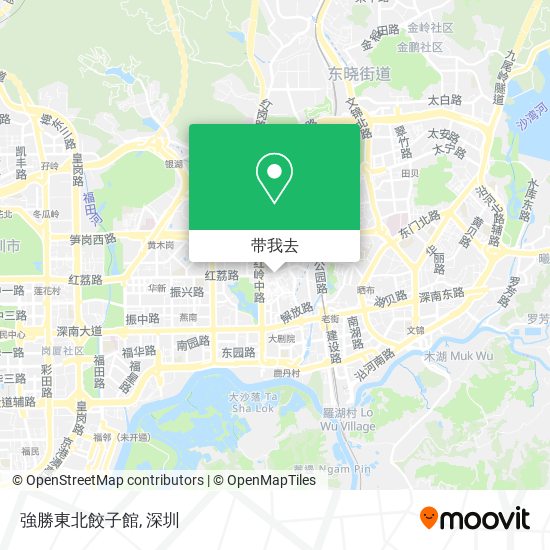 強勝東北餃子館地图