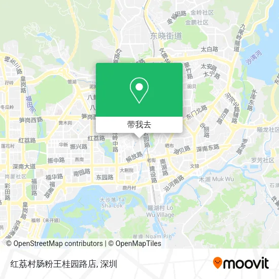 红荔村肠粉王桂园路店地图