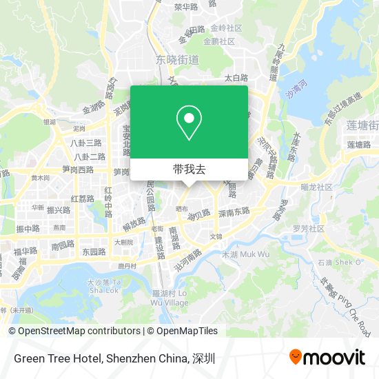 Green Tree Hotel, Shenzhen China地图