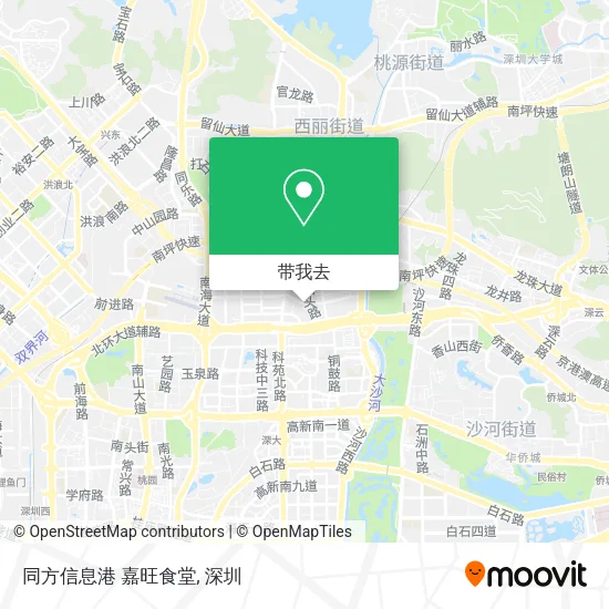 同方信息港 嘉旺食堂地图