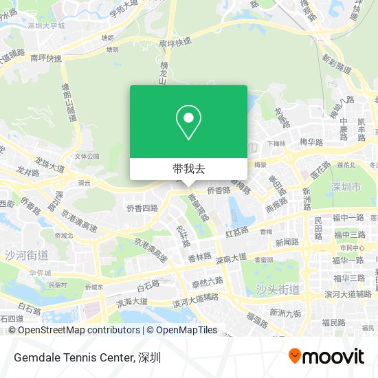 Gemdale Tennis Center地图