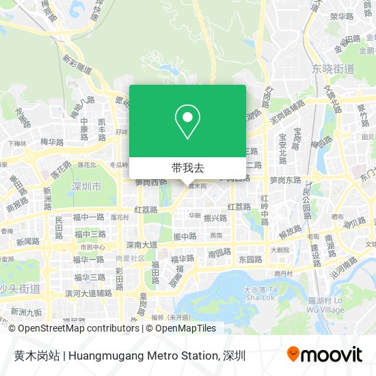 黄木岗站 | Huangmugang Metro Station地图