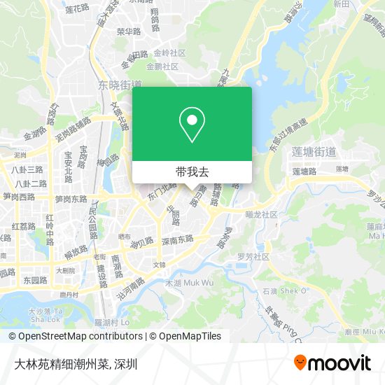 大林苑精细潮州菜地图