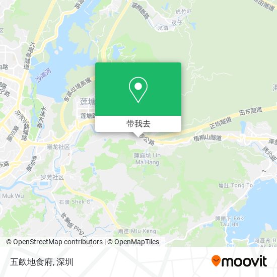 五畝地食府地图