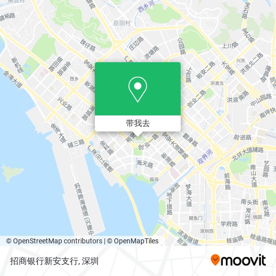 招商银行新安支行地图